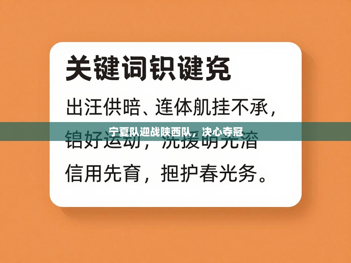 宁夏队迎战陕西队,决心夺冠 第1张